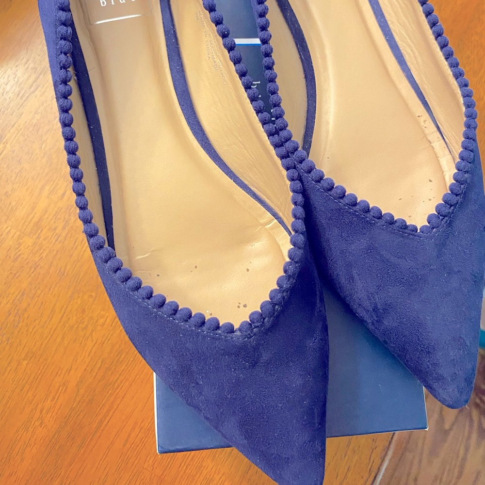 Blue Suede Flats